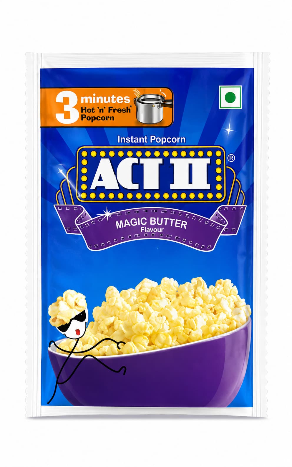 Act II Magic Butter Flavour 3 Minutes 40gm (Pack of 10)